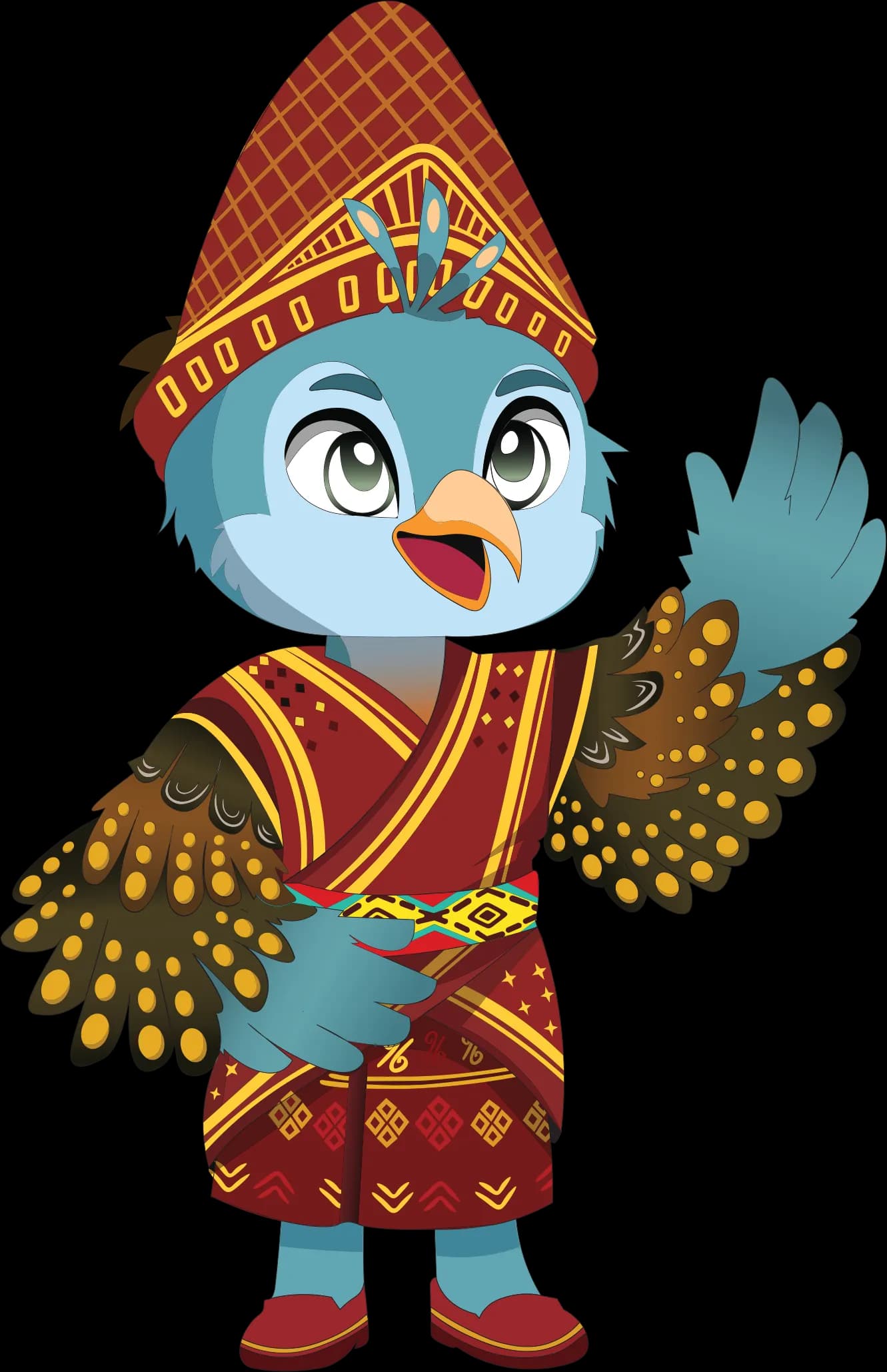 Maskot laki-laki Kampung Budaya